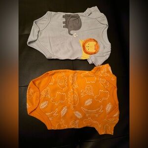 Quiltex Infant Bodysuit in Bright Orange